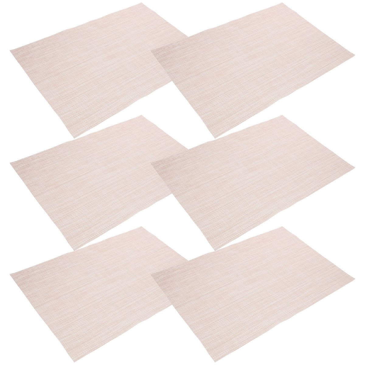 Set of 6 plastic dining table placemats for kids, colorful pretend play table decoration by Everything Baby.