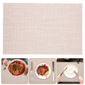 Set of 6 plastic dining table placemats for indoor use, featuring playful designs for kids' pretend play and table decoration.