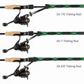 Set of 10 baby boy's fishing rod sleeve socks from Everything Baby, showing colorful fabric and elastic openings.