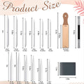 Set of 40 sketch drawing tools including blending stumps, erasers, sandpaper, pencil sharpener, and extension tools for art projects.