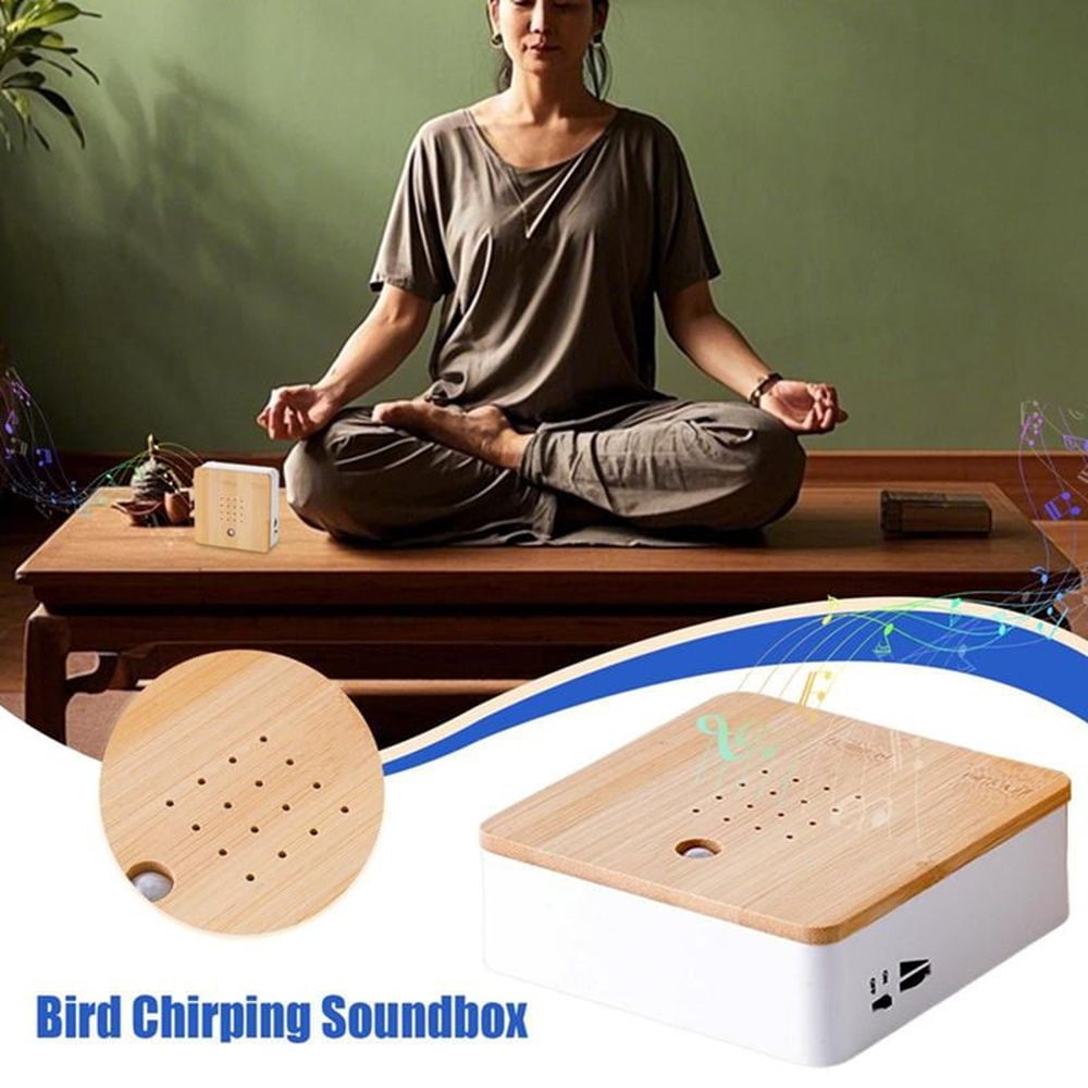 Smart bird chirping sound box from Everything Baby with motion sensor, ideal for pretend play in kids' bedrooms or living rooms.