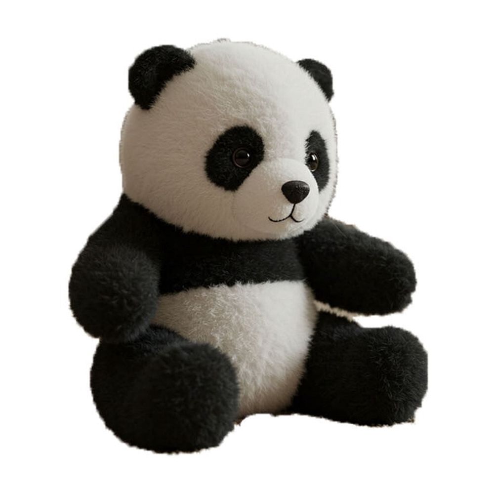 Two panda plush toys, soft stuffed animal dolls for kids, perfect for hugging and play, ideal holiday gift for children