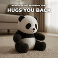 Two adorable panda plush toys for kids, soft stuffed animals perfect for hugging and play, ideal holiday gifts for children