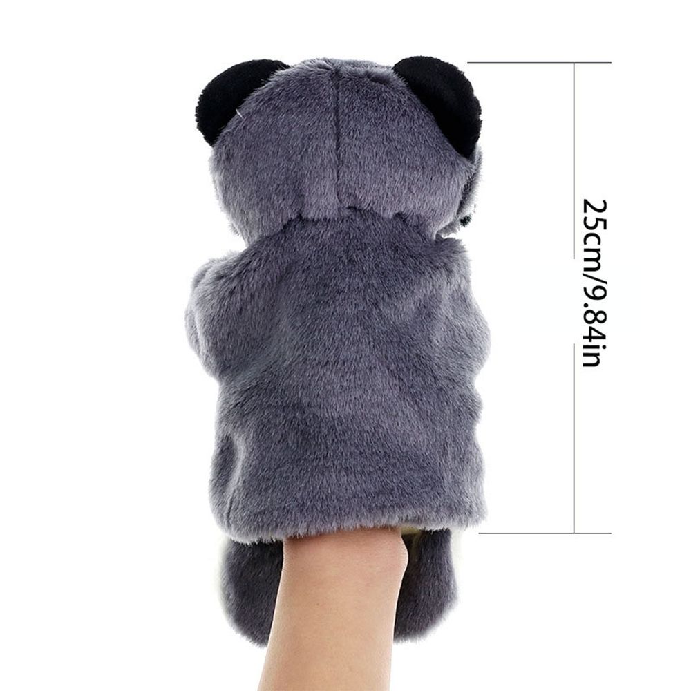 Small civet hand puppet toy by Everything Baby for kids' pretend play and parent-child interaction.