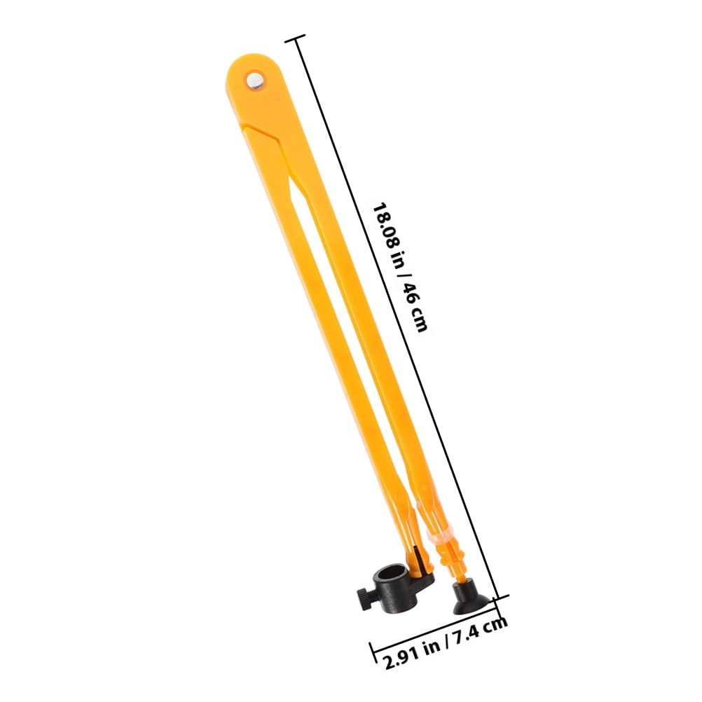 Two large plastic teaching compasses for classroom drawing and outdoor play, ideal for kids' educational activities.
