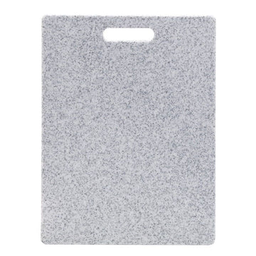 Portable grey marble-patterned cutting board by Everything Baby, 1-piece PP chopping block for kitchen use