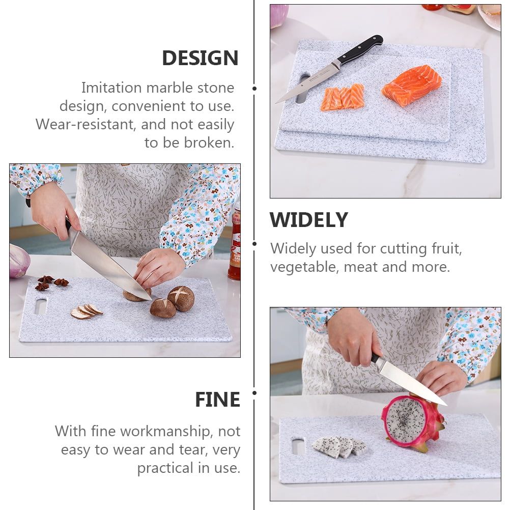 Portable grey marble-patterned cutting board from Everything Baby, made of PP for home kitchen use.