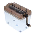 Black hand-operated paper shredder made of ABS plastic, suitable for home, office, and school use by Everything Baby.