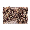 Baby girl leopard print stretchy knot headband by Everything Baby, soft wide turban style for children’s hair accessories.