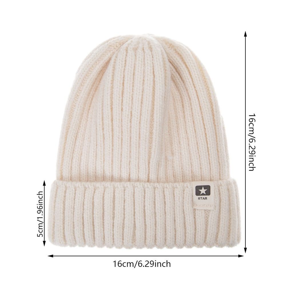 Colorful toddler beanie hat by Everything Baby, warm knit winter cap for boys and girls aged 4-8 years.