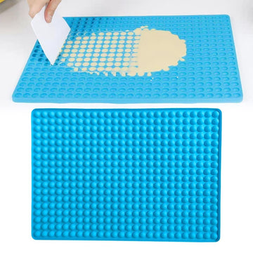Mini Round Silicone Molds, 468 Cavities Semi Sphere Baking Moulds for Dog Treats Chocolate Chip Candy Gummy Freezer Oven Safe, Homemade BPA Free Food Grade Mold, 1 Pcs, 15.6x10.9x0.3
