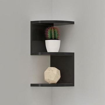 Corner Shelf, Wood Bookcase, Modern Storage Organizer, Multi-Compartment Design, Living Room Bedroom Decor, Versatile Bookshelf, Home Storage Solution