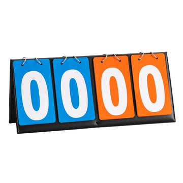 Portable Waterproof Flip Scoreboard for Sports,Soft PU Card Leather Mounted Design, Ideal for Basketball, Badminton, Table Tennis Tournaments, Easy to Read and Use