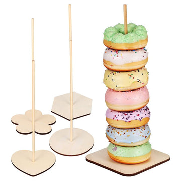 5-Piece Donut Display Stand Set for Dessert Tables, Doughnut Holder Rack Perfect for Parties, Events, and Celebrations