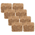 Eight decorative haystack yard scene decor pieces made of durable wood, ideal for autumn garden party outdoor play.