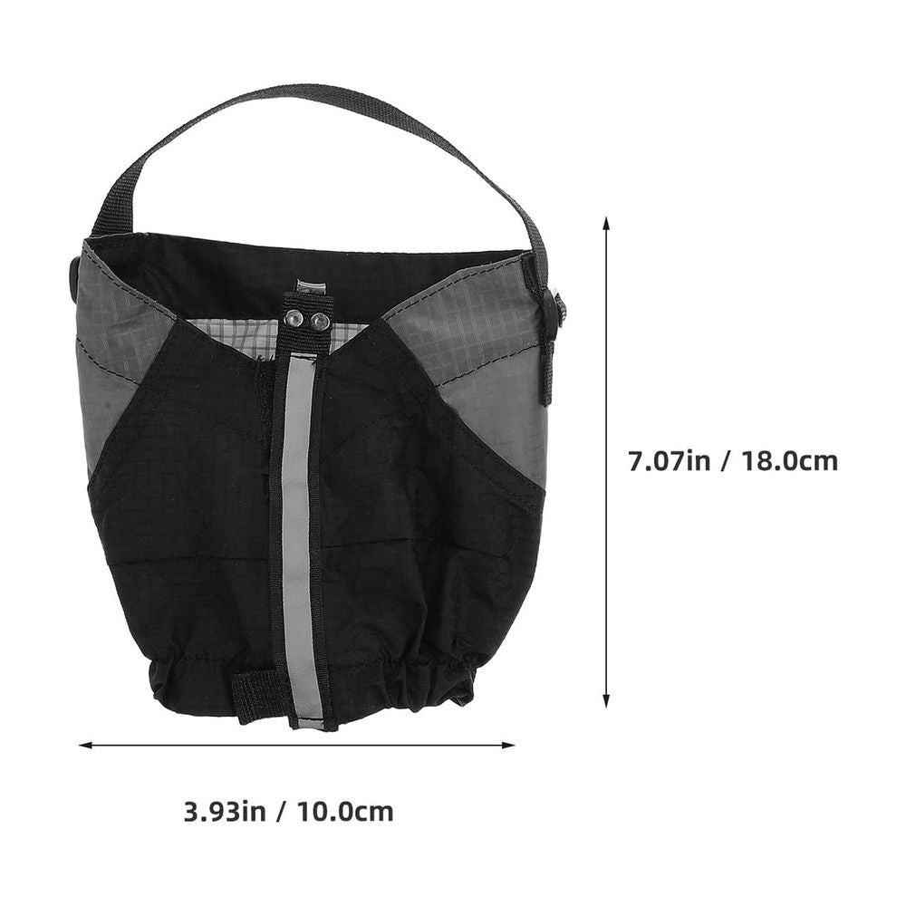 Black hiking gaiters for kids, waterproof outdoor leg covers for camping and trail hiking, designed by Everything Baby.