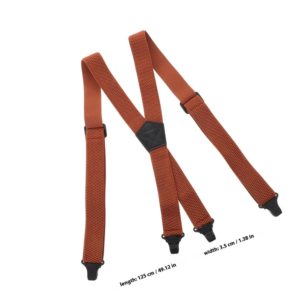 Baby suspenders in chocolate color from Everything Baby, secure hold for suspenders pants, perfect for toddler clothing.