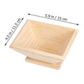 Quadrangular rice mold made of synthetic material for kids' pretend play, ideal for family cooking and creative food shaping.