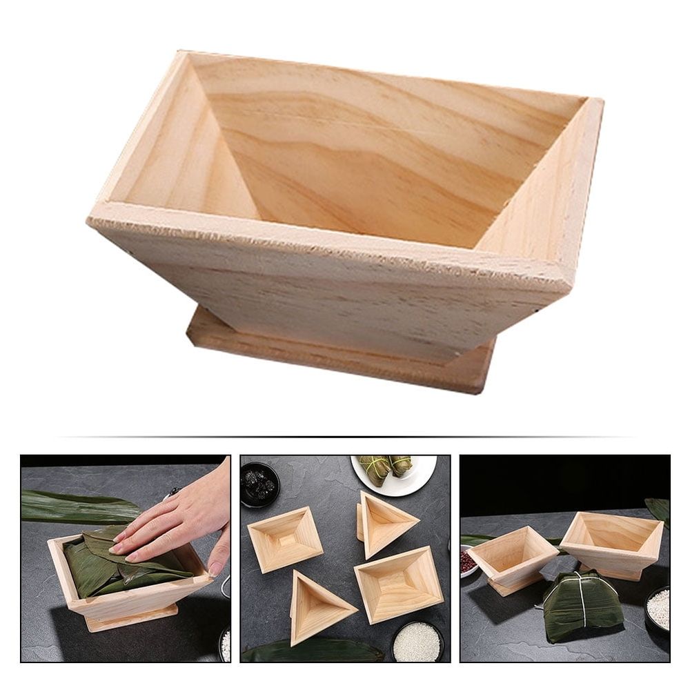Square rice mold made of synthetic material for kids' pretend play, perfect for family cooking activities.