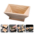 Quadrangular rice mold from Everything Baby, made of synthetic material, used for family cooking and pretend play with kids.