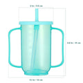 Practical liquid feeding cup with inclined mouth for disabled patients and elderly, designed for easy use by babies and kids.