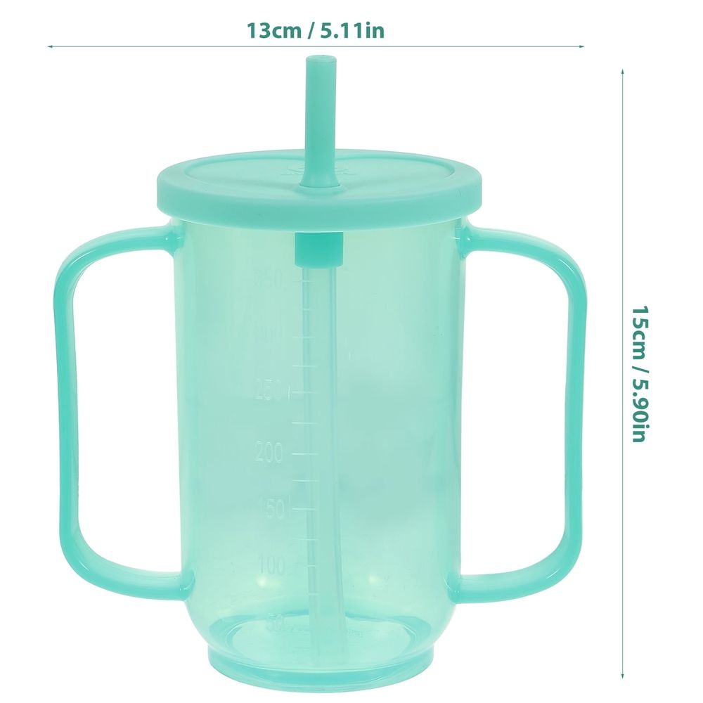 Practical liquid feeding cup with inclined mouth for disabled patients and elderly, by Everything Baby, designed for easy use.