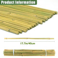 20-pack natural bamboo garden stakes with twist ties for supporting tomatoes, cucumbers, grapes, and climbing plants outdoors