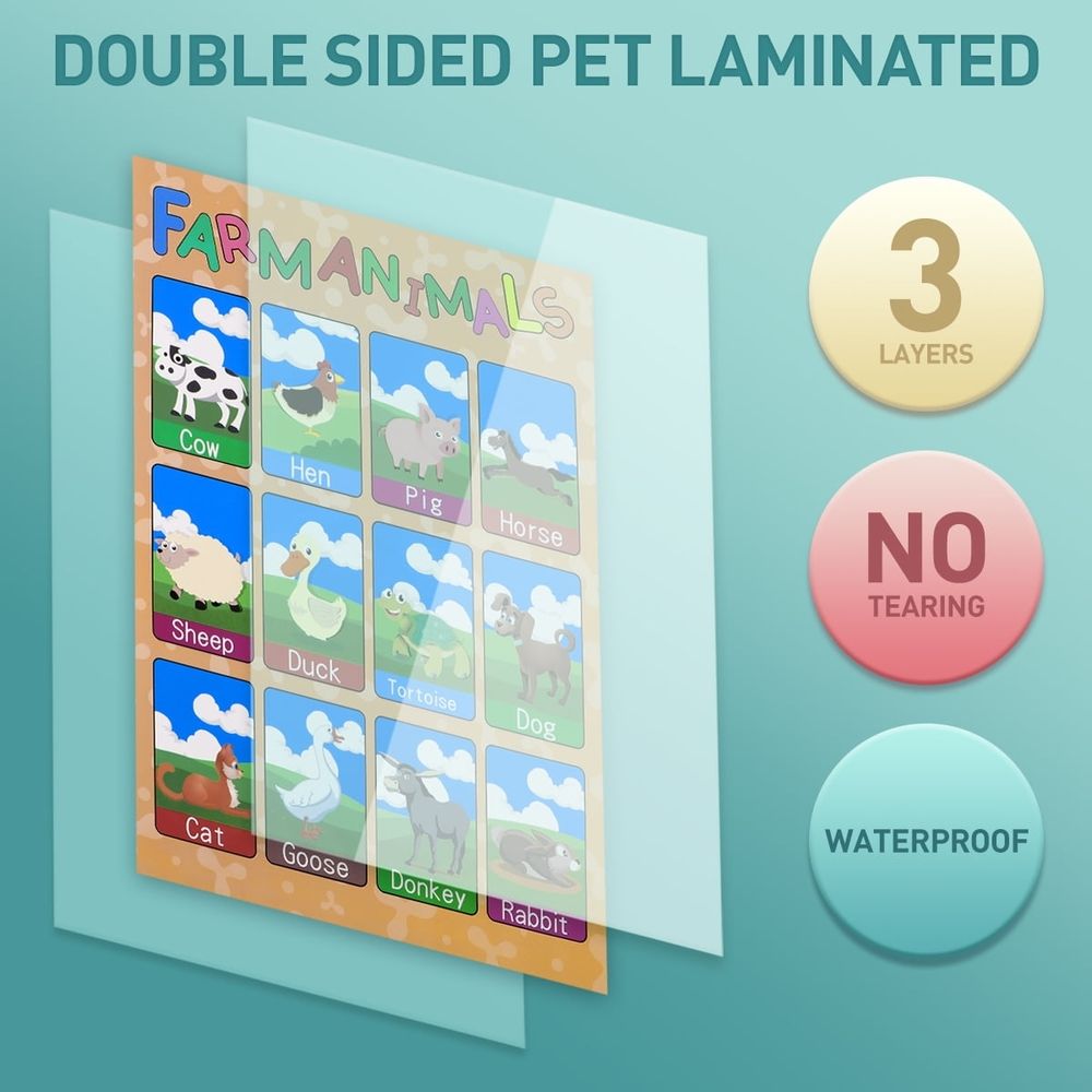 Set of 10 educational preschool posters for toddlers and kindergarten classrooms, featuring colorful learning charts for kids.