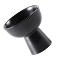 Black ceramic dessert bowl with smooth rim, Japanese style, elegant tableware for serving sweets, by Everything Baby.