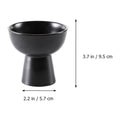 Japanese-style black ceramic dessert bowl with smooth rim, ideal for serving sweets, part of Everything Baby pretend play tableware.