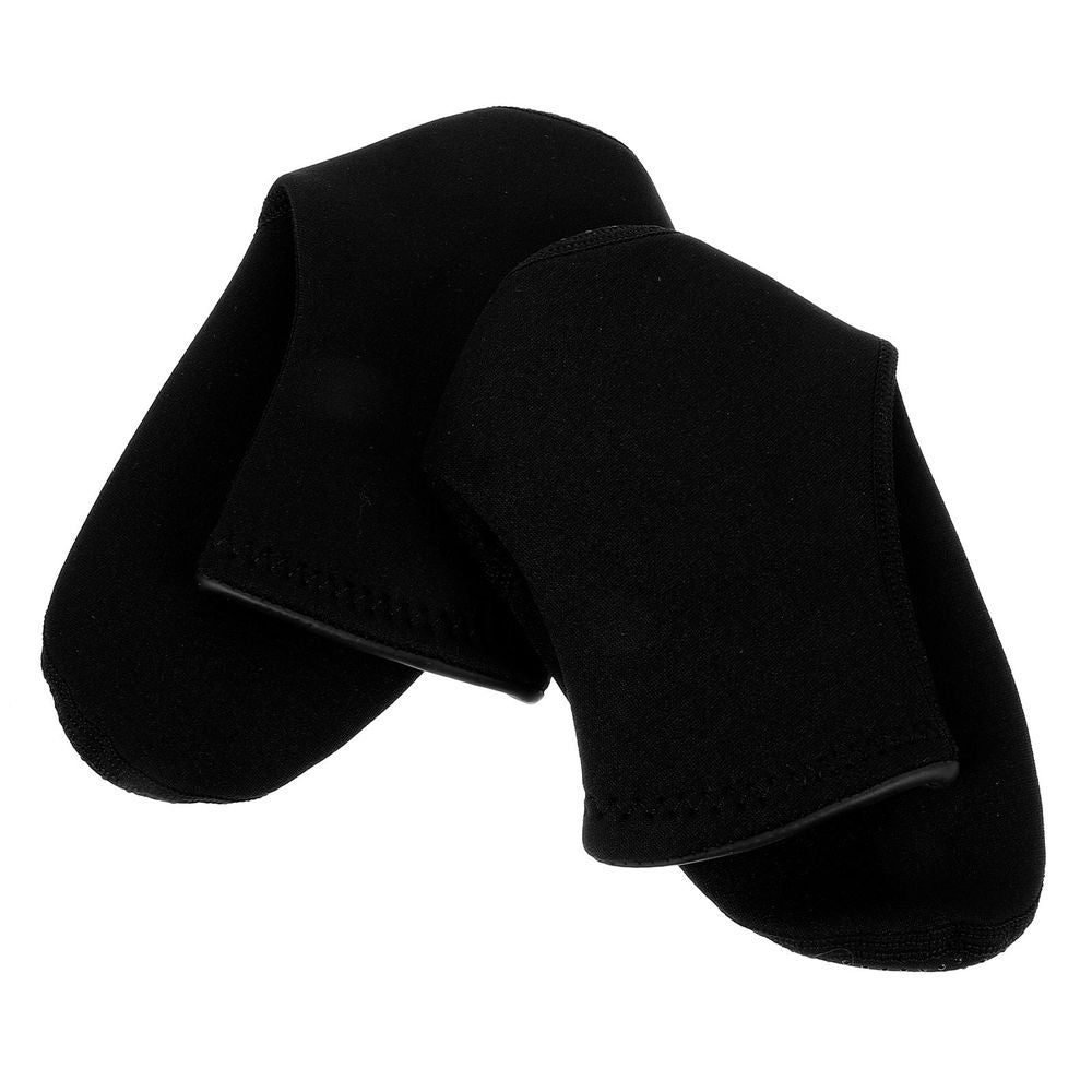 Black neoprene diving socks for kids, flexible and nonskid, designed for a perfect fit in girl’s diving or water shoes.