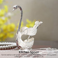 Set of zinc alloy coffee spoons with holder from Everything Baby, featuring a playful design suitable for kids' outdoor play.