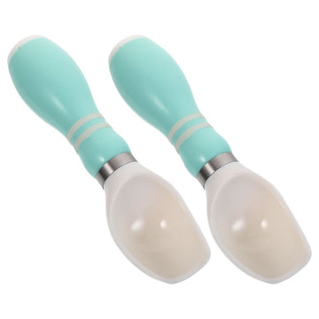 2pcs Fruit Spoon Scooper Melon Baller Scoop ABS Simple Design Kitchen Gadget for Office