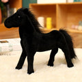 Soft brown plush horse toy from Everything Baby, realistic stuffed animal for kids' pretend play and home decor.