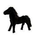 Brown plush horse stuffed animal toy for kids, realistic and soft, perfect for pretend play and home decor.
