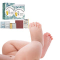 Baby hand mold kit with 108g powder from Everything Baby, showing a baby hand impression in the mold.