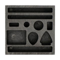Graphite mold for metal casting with multiple shapes and holes, used for DIY gold, silver, aluminum, copper, and brass ornaments.