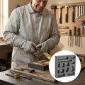 Graphite mold for metal casting with multiple shapes and holes, used for DIY gold, silver, aluminum, copper, and brass ornaments.