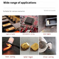 Graphite mold for metal casting including gold, silver, and copper, with various shapes and five holes for DIY jewelry and ornament making.