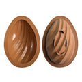 Two silicone molds for 3D Easter eggs, perfect for chocolate, mousse, and dessert decorating, designed for baking and Easter crafts.