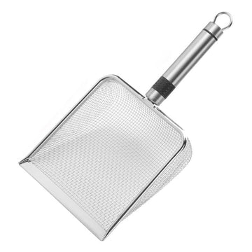 Compost sifter with handle and 2.8mm mesh for gardening soil, dirt, and compost, ideal for gardening and outdoor use.