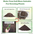 Garden soil sifter with handle, 5.5-inch width, 2.8mm mesh, used for compost, sand, soil, and dirt in gardening.