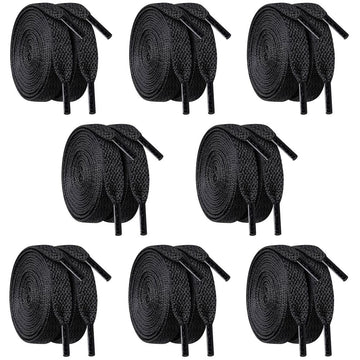 Flat Shoe Laces for Sneakers, Shoelaces for Sneakers, Athletic Shoelaces - 8 Pairs