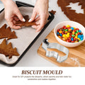 Stainless steel elephant-shaped cookie cutter from Everything Baby, ideal for making fun biscuits for kids and pretend play.