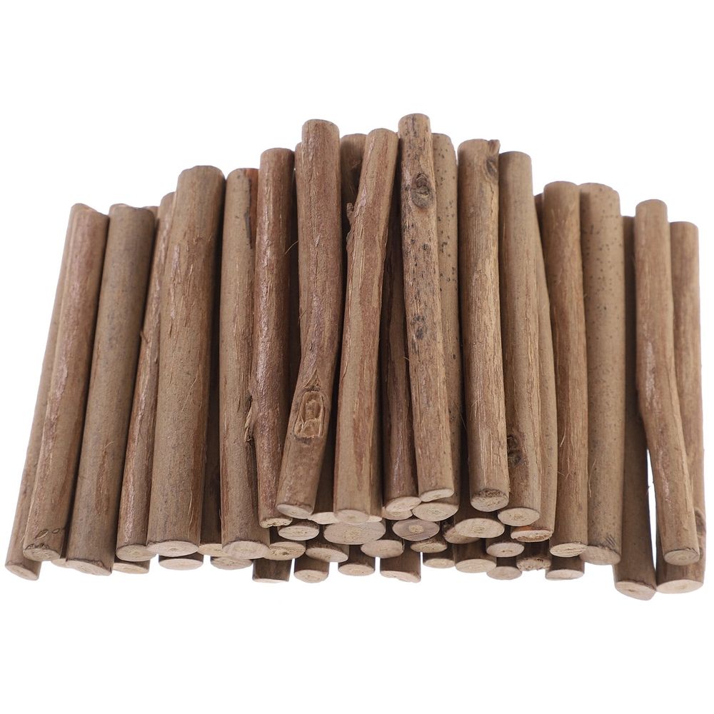 Mini wood log craft sticks for DIY rustic home decor and pretend play toys by Everything Baby, perfect for kids' craft projects.