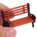 Set of 4 miniature park benches for dollhouse or mini garden, realistic outdoor furniture accessories by Everything Baby.