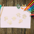 25 unpainted wooden mushroom house cutouts for kids' pretend play, craft embellishments, and fairy house shapes for Easter and parties