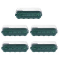 Green germination tray set with moisture control and transparent cover for seed starting, ideal for gardening and plant propagation.