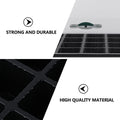 Black plastic seedling tray with lids for gardening, stackable 3-piece set, ideal for plant propagation and easy storage