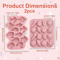 Two silicone molds featuring ocean animals, shark, and seashell designs for baking, ice cubes, and DIY crafts.